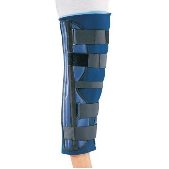 ProCare 79-80170 Clinic 3-Panel Knee Splint, Countoured Stays, Universal, 32" Thigh Circumference, 20" Length - 1 Each