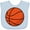 Blue, variant on Inktastic Basketball Sports Ball Boys or Girls Baby Bib