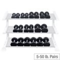 thumbnail image 2 of Rubber Round Dumbell 80-100lb pairs -, 2 of 3