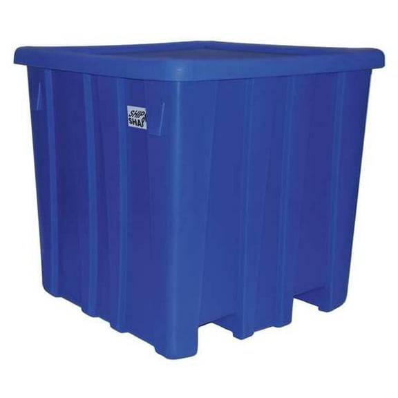 Ship Shape Bulk Container, 45 in L, 45 in W, Blue P333-ROY
