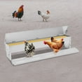 thumbnail image 6 of 10kg (22lbs) Automatic Chicken Feeder – Silver Galvanized Sheet, 38.58x6.3x13.78in – for Chickens/Ducks/Geese, 6 of 16