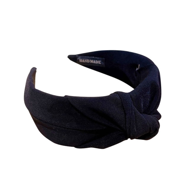 Daisyyozoid Wholesale Pure Color Wide-brimmed Fabric Hairband Cross-knotted