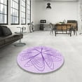 thumbnail image 4 of Ahgly Company Machine Washable Indoor Rectangle Transitional Heliotrope Purple Area Rugs, 5' x 8', 4 of 7