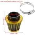 thumbnail image 4 of 2pcs Universal 40mm Air Filter Cleaner Round Tapered Replacement for Motorcycle Car Gold Tone, 4 of 6