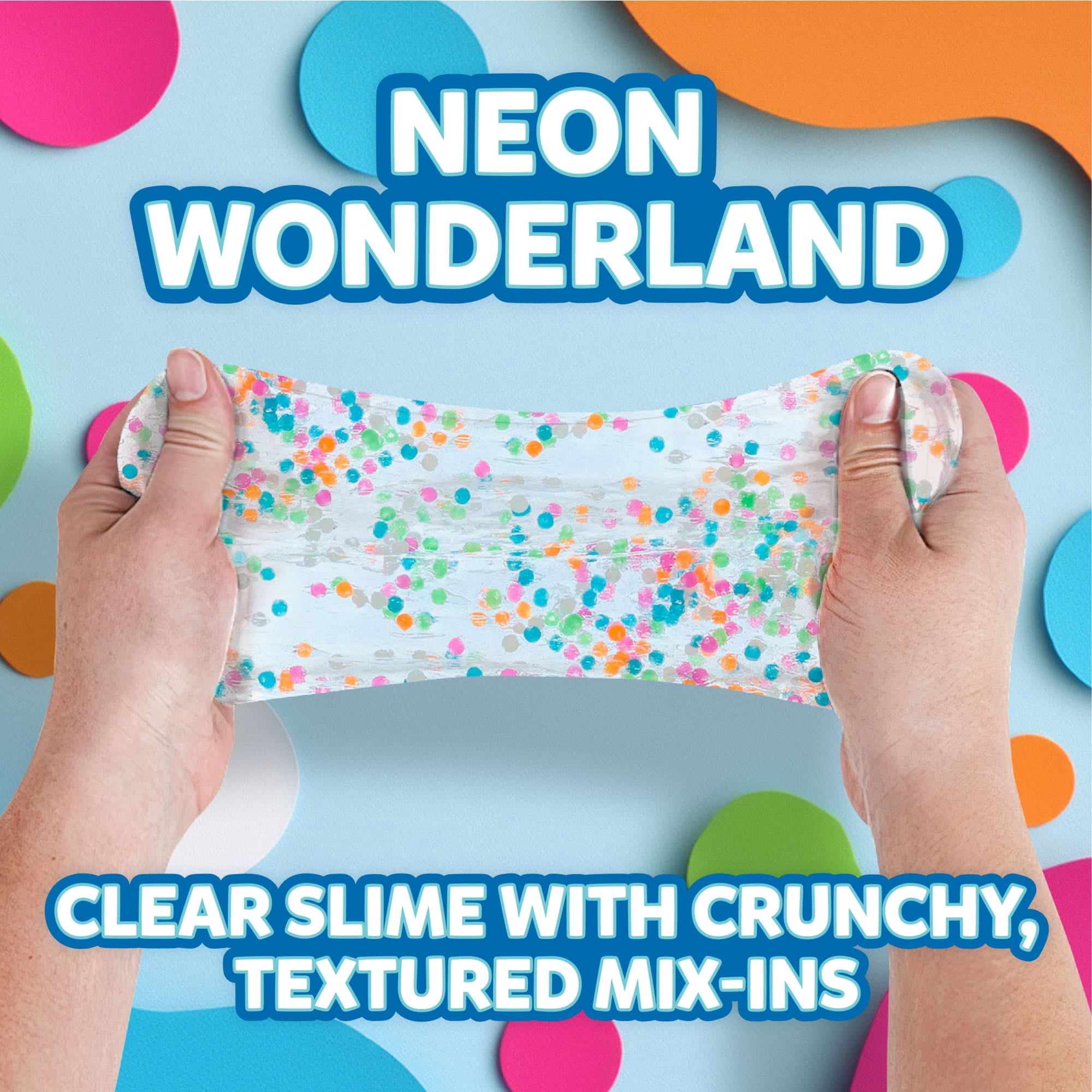 (12 pack) Elmer's Gue Premade Slime, Neon Wonderland, Crunchy Slime, Clear Slime, Contains Glow-in-the-Dark Mix-Ins, 1 Count (4 oz)