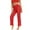 Red, variant on XZNGL Womens Solid Color Fashion Casual Hollow Out Beach Full Length Pants Jeans