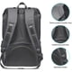 thumbnail image 4 of Mochila de viaje escolar KAUKKO flexible con portátil para 15 22L Nylon Negro gris, 4 of 5