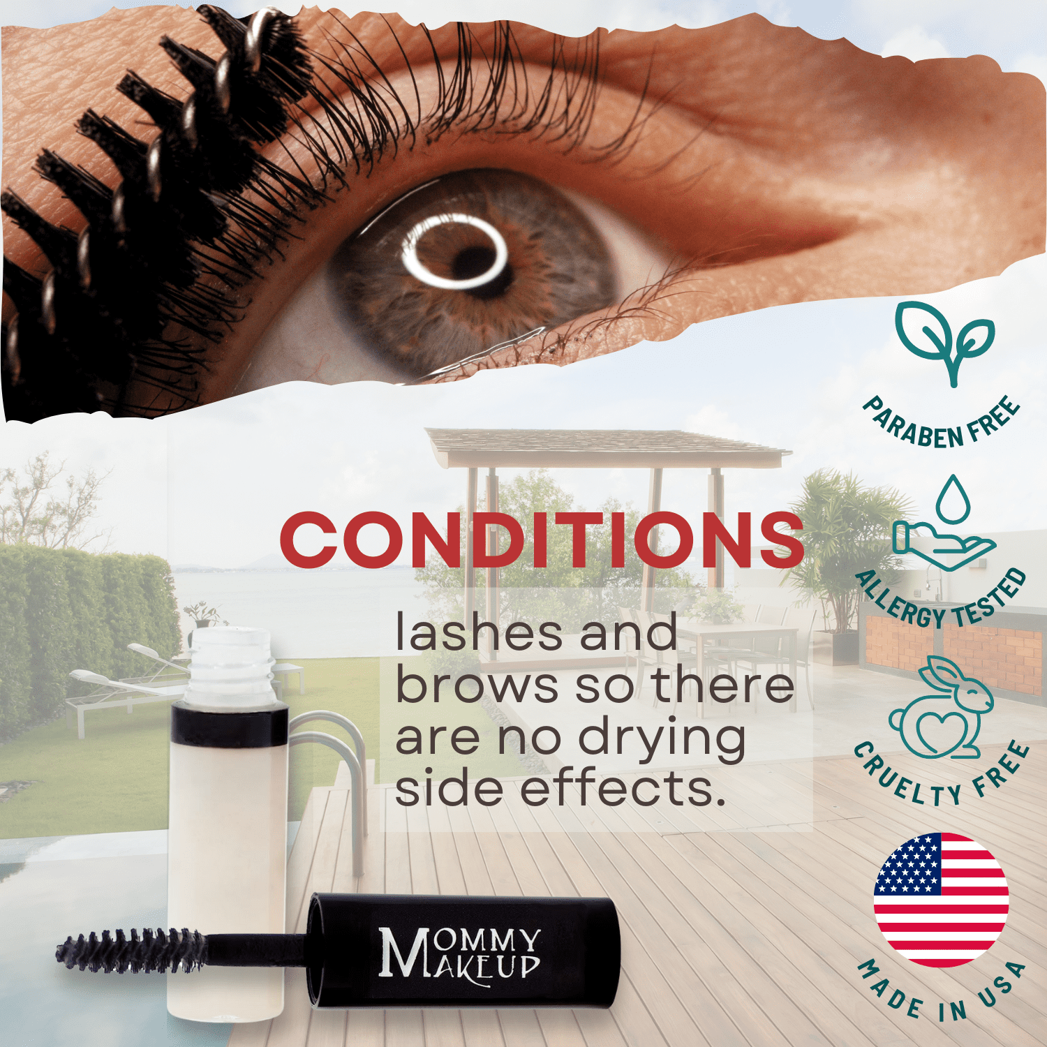 Lash Shield Waterproofing Top Coat Mascara Fixer & Sealant by Mommy Makeup