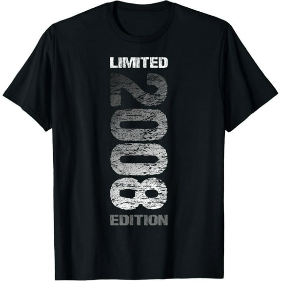2008 16th Birthday Born 2008 T-ShirtMen and women, Black T-shirt