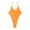 Orange-06, variant on Lopeceal Women's One Piece Swimsuits Sexy V Neck Bathing Suit Open Back High Cut Swimwear