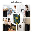 thumbnail image 6 of KLL Sunflowers And Blue Flower Laundry Hamper,Large Canvas Fabric Lightweight Storage Basket Toy Organizer Dirty Clothes Collapsible Waterproof, 6 of 6