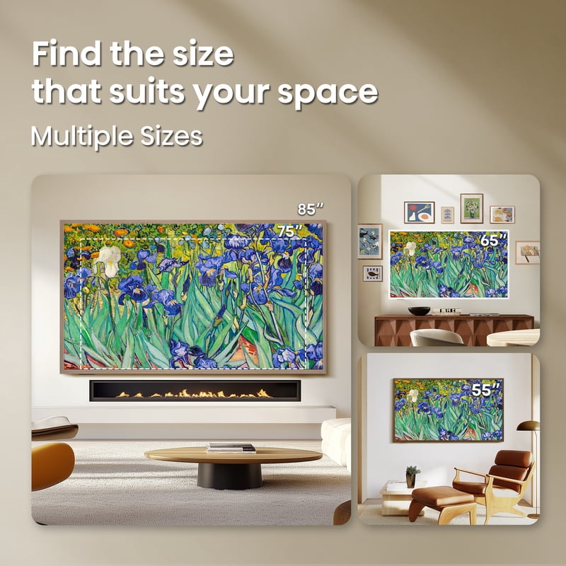 Hisense 75" S7 CanvasTV Series 4K Hi - QLED UHD Google Smart Art TV (75S7SG, 2026 New) - 144Hz, Art Mode, Anti-Glare Panel, Dolby Vision HDR, Hi-Matte Display, Frame & UltraSlim Wall Mount Included gallery view
