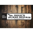 thumbnail image 1 of Plane Repair Novelty Decor, Metal Wall Sign - 4x18 Inches, 1 of 4