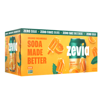 Zevia - Kidz Orange Cream Zero Calorie, Non GMO, Healthy Soft
