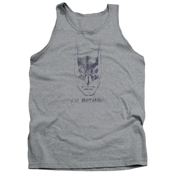 Batman Im Batman Adult Tank Top Athletic Heather