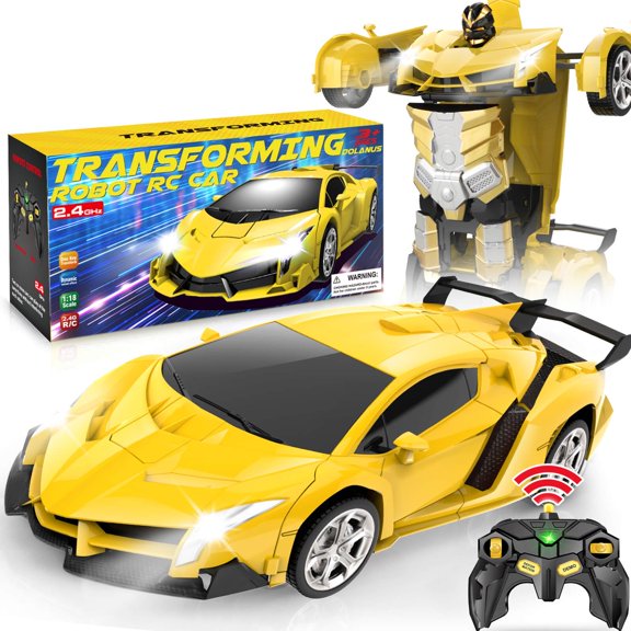 Coche teledirigido Dolanus Transform Robot RC Toys 5-7 años