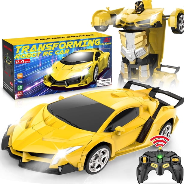 Coche teledirigido Dolanus Transform Robot RC Toys 5-7 años