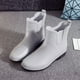 thumbnail image 1 of Botas de lluvia elegantes de moda de media caña, botas de lluvia cálidas de algodón para mujer, botas de lluvia para mujer, zapatos para agua, cubrezapatos, 1 of 6