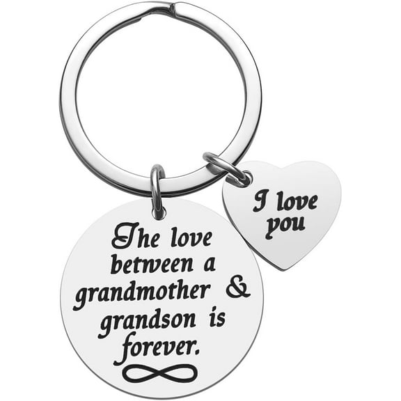 Grandma Gifts from Grandson - Christmas Gifts for Grandma Grandmother Gifts from Grandchildren, Grandma Keychain Birthday Mother’s Day Gifts for Grandma