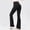 Black, variant on Womens Flared Leggings Soft Tummy Control High Waisted Athletic Yoga Pants Bell Bottom Tight Pants for Cycling Dance Workout