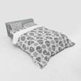 thumbnail image 3 of Ambesonne Black and White Bedding Set 3 Pcs, Abstract Skulls, Twin, White and Black, 3 of 3