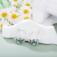 thumbnail image 4 of Owl/Hummingbird/Butterfly/Animal Moss Agate Hoop Earrings 925 Sterling Silver Vintage Moss Agate Hoop Earrings for Birthday Women Gifts, 4 of 10
