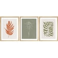 thumbnail image 2 of PixonSign Framed Wall Art Earth Tone Botanical Collection Posters, Set of 3 Minimalist Modern Abstract Shape Illustrations Wall Decor, Adhesive Canvas Prints for Home Decor - 11"x14" Natural, 2 of 5