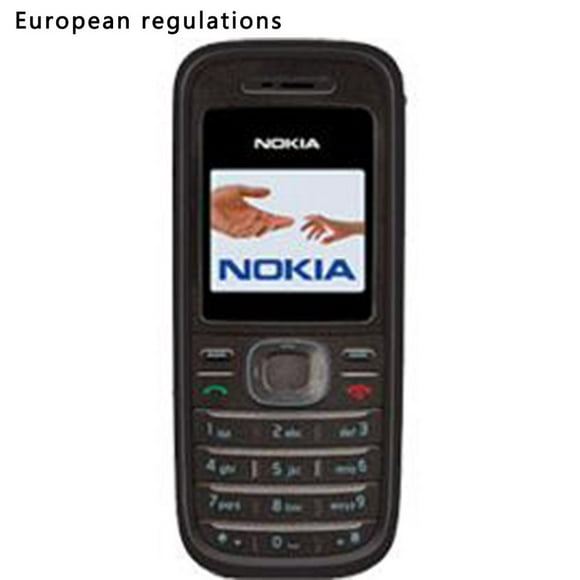 Nokia 1208 Débloqué Simple Sim Gsm 2.8 "2Mp 360P Téléphone Portable Monocœur Nokia 1208 Norme Réelle 4 Mo