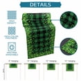 thumbnail image 6 of St. Patrick's Day Table Runner - 48 Inch Long Spring Shamrocks Farmhouse Green Checkered Cotton and Linen Blended Dress Scarves Farmhouse Table Runner for Kitchen Dining, Coffee Table, 13" x 48", 6 of 8