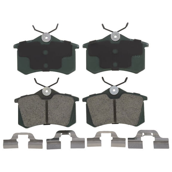 Rear Brake Pad Set - Compatible with 1998 - 2002, 2009 - 2010 Volkswagen Beetle 1999 2000 2001