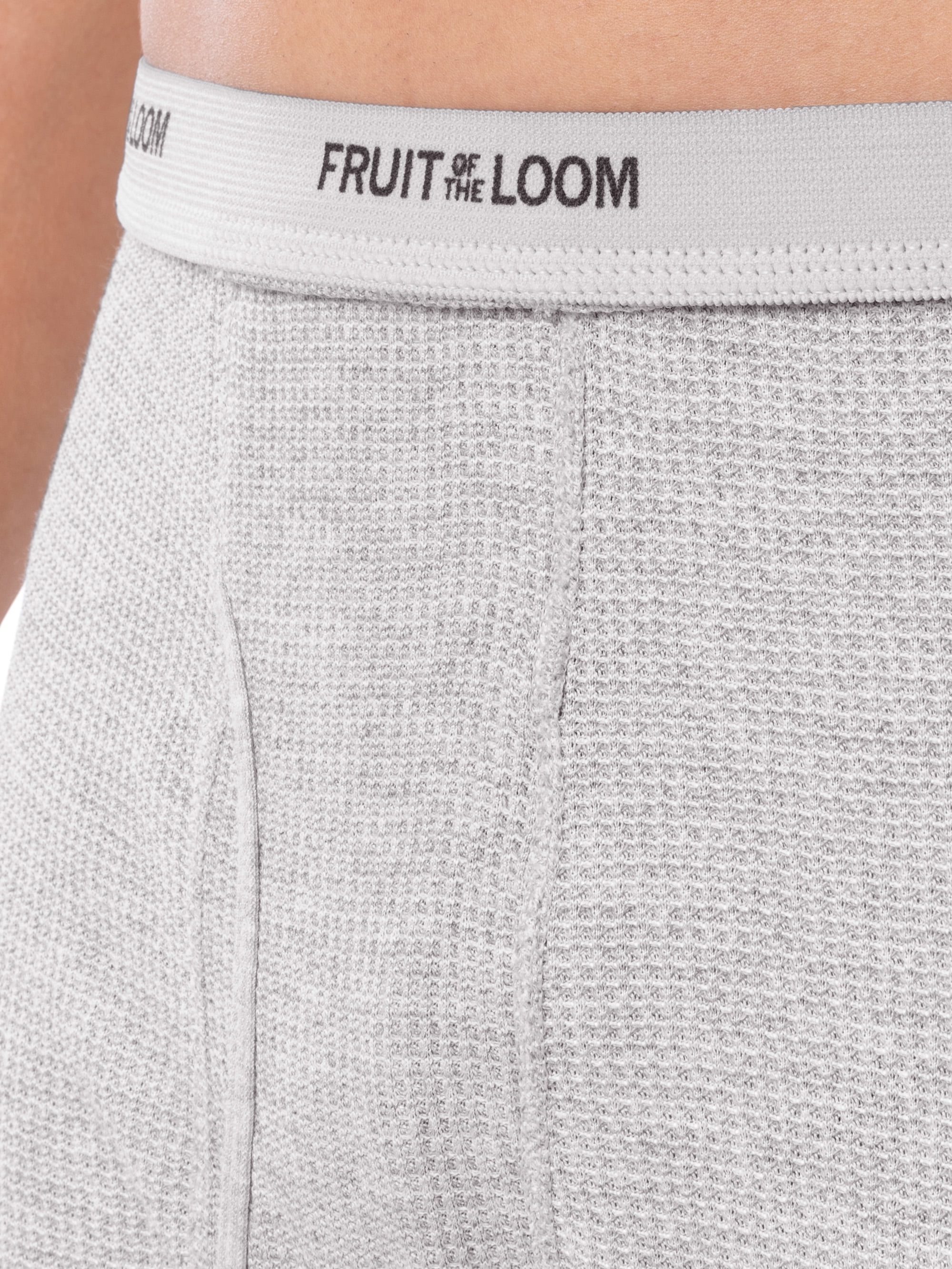 Fruit of the Loom Men's Thermal Waffle Underwear Bottom, Sizes S-5XL