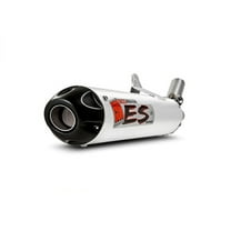 ECO ATV Silver Slip On Exhaust for Honda,Brushed Aluminum with coated Black tip