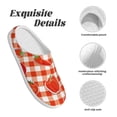 thumbnail image 5 of Lsque Tomatoes And Chili Pattern Womens Comfort Cotton on Scuff With Memory Foam and Anti-skid Sole Slipper-39/40, 5 of 7