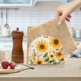 thumbnail image 2 of Yayeee Napkin Holder for Table Set of 2 Kitchen Paper Tissue Organization, Beige Sunflowers, 2 of 8