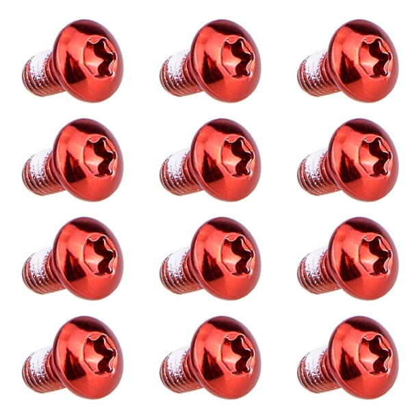 Tornillos Torx Eigraketly de Rotor de freno de disco de bicicleta 12 Uds. T25 M5x10mm coloridos
