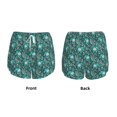 thumbnail image 3 of Balery Lephants in the Jungle Pantalones cortos deportivos para mujer con forro y dos bolsillos, elásticos, para entrenamiento, gimnasio, yoga-Small, 3 of 7