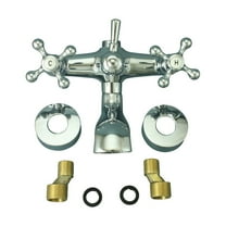 8" Three Lever Handle Tub Shower Faucet Bathroom Tap - Chrome bathtub Faucet| Renovators Supply