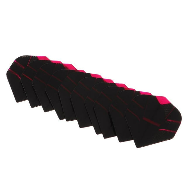 maskred Set of 10 Stylish Standard Shape Flights Tail Accessory for Games Pink 1Set