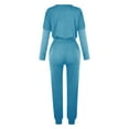 thumbnail image 5 of gbyLJF Two Piece Outfits for Women Going Out Knit Pants Set White Two Piece Set for Women Black Linen Pants Women Sky Blue 3XL, 5 of 5