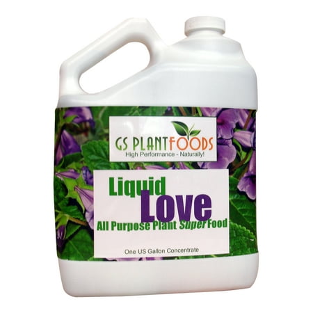 House Plant Water Liquid Love All Purpose Natural Plant Food Fertilizer for Indoor / Outdoor Plants (Garden Plants / Flower Plants / House Plants ), 1 Gallon of Water Soluble Concentrate ()