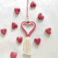 thumbnail image 5 of Tassel Ornament Under $5! Yannianjz Heart Tassel Ornament, Love Themed Wall Hanging, Decorative Car Hanging, Gift for Valentine, Bedroom Decor, Handwoven Tassel Pendant, Boho Style Home Decor, 5 of 8