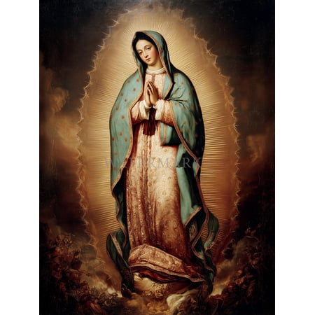 Our Lady of Guadalupe Virgin Mary Poster, Unframed Paper Poster 16x20in
