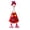 C, variant on 7in Desktop Goose Heart Costume Set, Colorful Felt Dress and Heart Hat, Love-Themed Clothing Accessory for Small Goose Statue, Tabletop, Shelf, Mantel, Party, or Seasonal Display, C