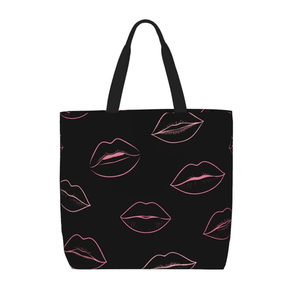 Minimalist Chic Fashion Motif Tote Bag Reusable Shoulder Handbag Top Handle Purse for Shopping Work