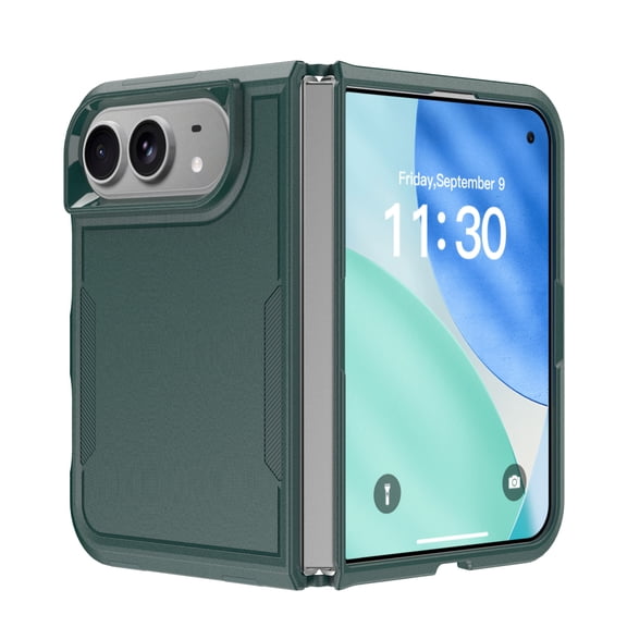 For Apple iPhone Duo Case,Heavy Duty Drop Protection Edge Raised Rugged Shockproof/Drop Proof/Dust Proof PC & TPU Protective Tough Durable Cell Phone Cover for Men Women,Darkgreen