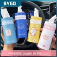 thumbnail image 1 of Lovely Car Tissue Box Circular Paper Mouth Design Creative Portable Multi-function Tissue Cartridge Universal Car Drawer01China He Qiyong unisex, 1 of 1