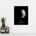 thumbnail image 2 of Phases of the Moon Astronomy First Quarter Lunar Space Extra Large XL Wall Art Poster Print, 2 of 3