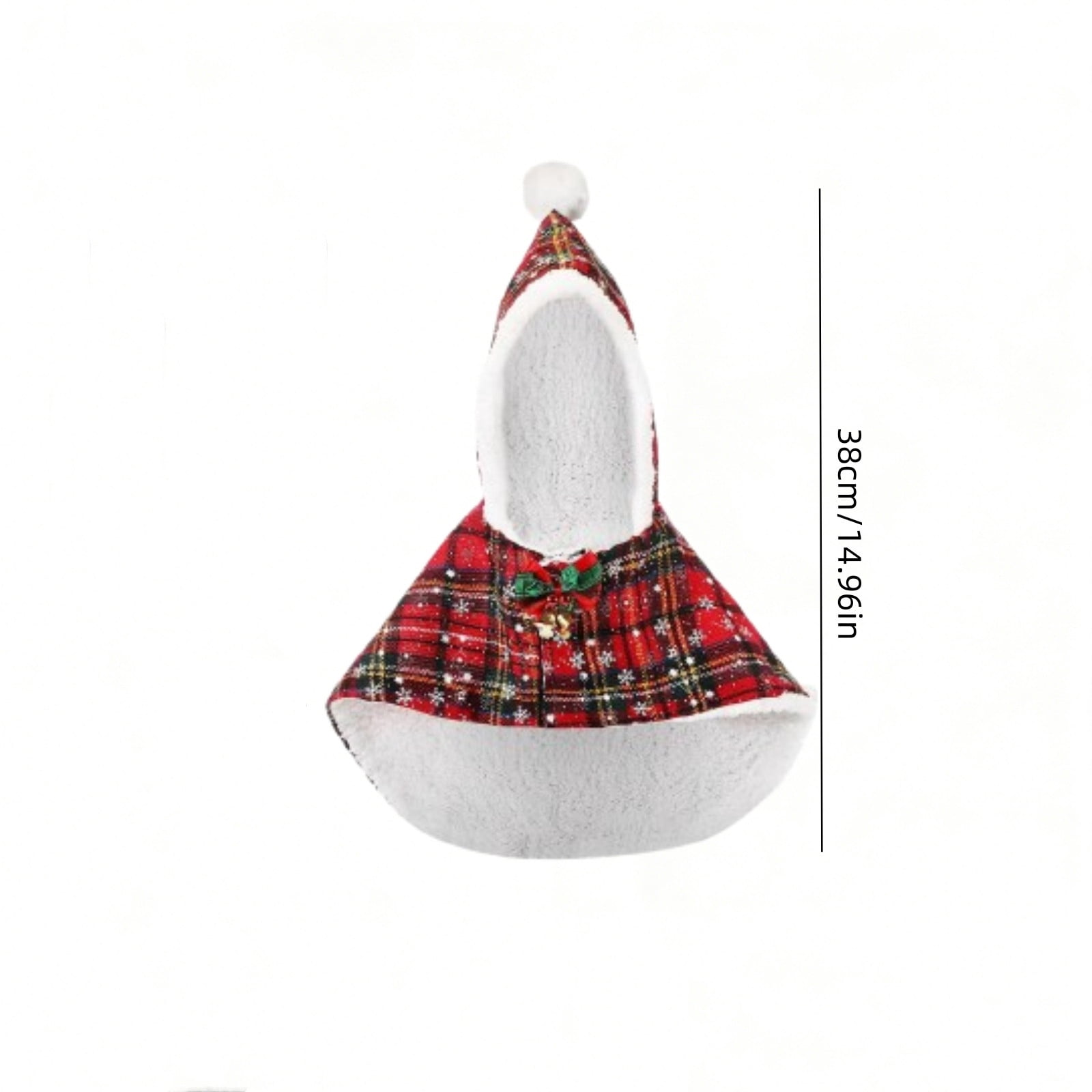 Cififendec Christmas Porch Goose Outfit, Seasonal Printed Costume for 23" Front Yard Goose Figurine Styling & Holiday Patio Festive Decoration Layout