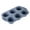 Navy, variant on 6-Cavity Silicone Cupcake Pan - Non-Stick Round Baking Tray for Muffins, Bpa-Free Flexible Mold for Cakes, Mini Cake Maker, 11.8 Inch Oven Safe