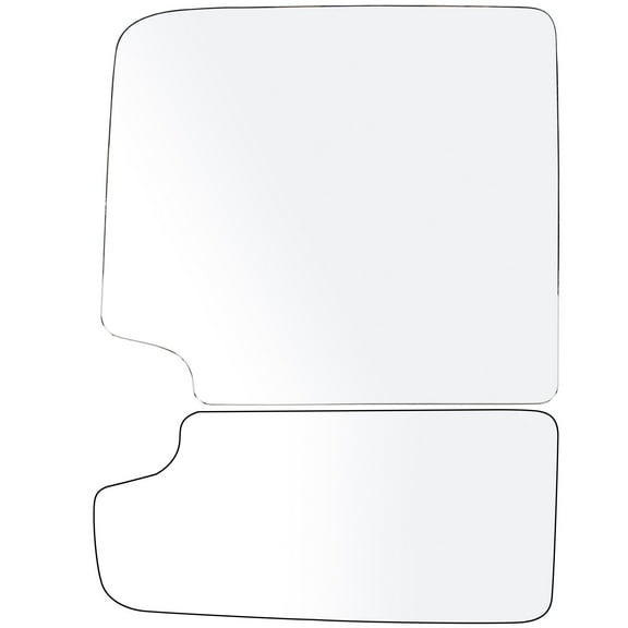 ECCPP Towing Mirror Glass 1988-1998 For Chevy/For GMC C1500/K1500 1988-2000 For Chevy/For GMC C2500/K2500/K3500 1988-2001 For Chevy C3500 Left Side Upper Flat and Lower Convex Glasses Tow Mirror Glass
